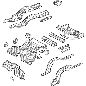 Ford 1W6Z-7611215-AA Pan Assembly - Floor - Rear