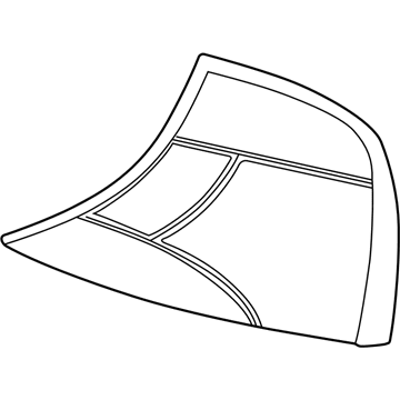 2S4Z-13405-AA Ford Tail Lamp Assembly, Red, Rear Driver Side Illustration 1 of 1