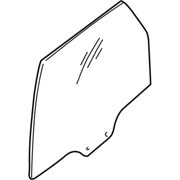 Ford 5L8Z-7825712-AA Glass - Rear Door