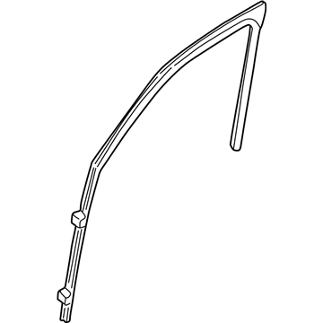 Ford YL8Z-7821546-BAA Run - Door Glass