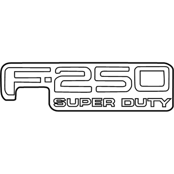 Ford F81Z-9942528-DB Name Plate - Self-Adhesive