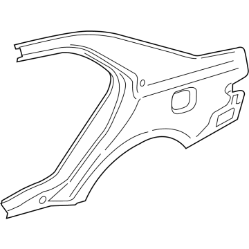 GD9Z-5427840-A Ford Quarter Panel, Rear Passenger Side Illustration 1 of 1