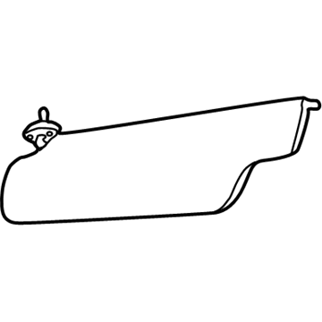 Ford F75Z1504105GAB Visor Assembly - Sun