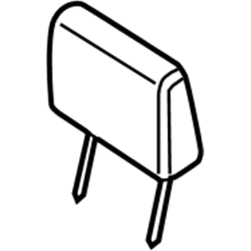 Ford 6L2Z-78611A08-EAA Headrest, Rear Passenger Side 6L2Z-78611A08-EAA Ford Headrest, Rear Passenger Side Illustration 1 of 1