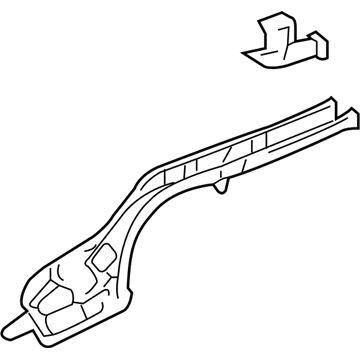 Mercury 6E5Z-54101A15-AA Extension - Rear Floor Side Member
