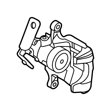 Ford LK4Z-2552-A Caliper, Rear Passenger Side LK4Z-2552-A Ford Caliper, Rear Passenger Side Illustration 1 of 1