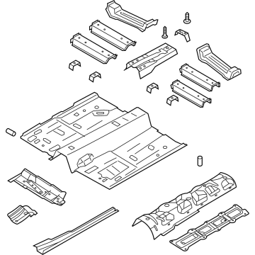 Ford LX6Z-7811135-Z Pan Assembly - Floor