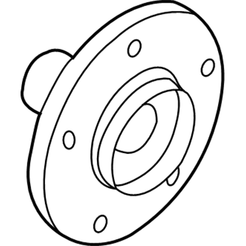 Ford 6L8Z-1109-BA Hub Assembly - Wheel