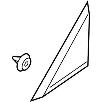 CP9Z-16003-A Ford Corner Molding, Front Upper Driver Side Illustration 1 of 1