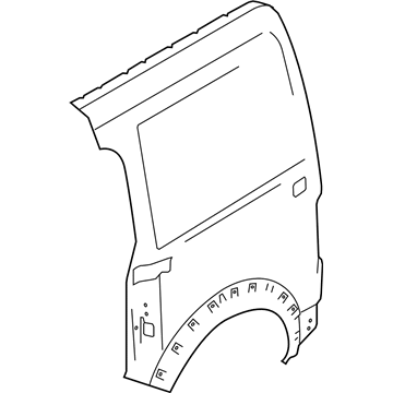 Ford 2T1Z-6127841-A Panel - Body Side - Rear
