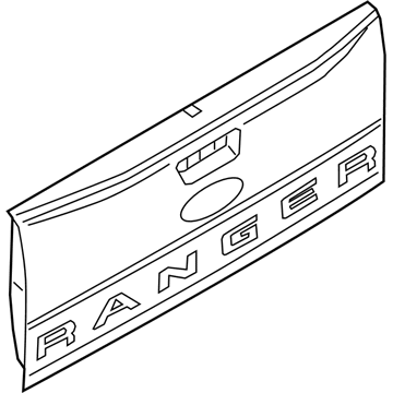 Ford KB3Z-2140110-A Tailgate Assembly - Less Hinges