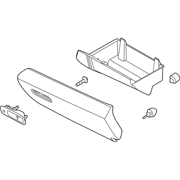 Lincoln MKS Glove Box - DA5Z-54060T10-AB
