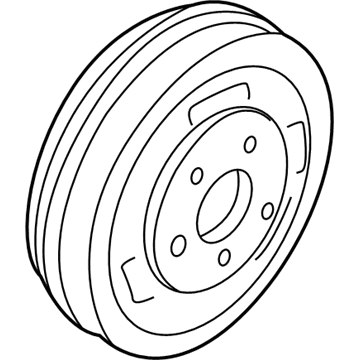 2U2Z-1V126-F Ford Drum - Brake Illustration 1 of 1