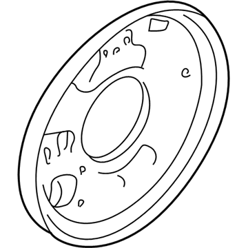 Mercury YL8Z-2211-AA Plate Assembly - Brake Backing