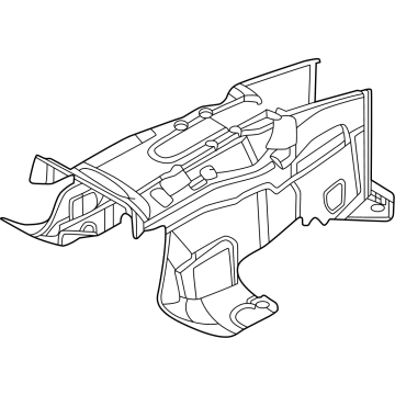 PR3Z-6311130-A Ford Exhaust Heat Shield Illustration 1 of 1