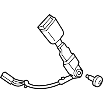Ford MB3Z-5861202-AD Buckle Assembly - Seat Belt