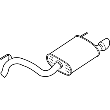 Ford JR3Z-5230-FD Muffler Assembly