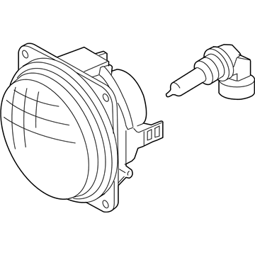 Ford 2M5Z-15200-AB Lamp Assembly - Fog - Front