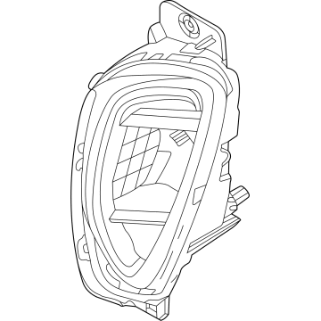 Ford JX7Z-15200-A Lamp Assembly - Fog - Front