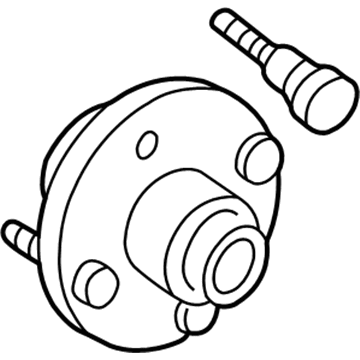 Ford 3F1Z-1104-BA Hub Assembly - Wheel