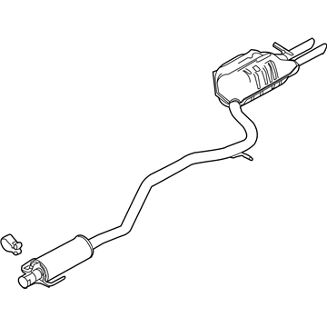 Mercury 9E5Z-5230-K Muffler Assembly - Centre And Rear