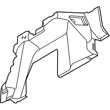 Ford CV6Z-5831148-DA Trunk Side Trim, Rear Passenger Side CV6Z-5831148-DA Ford Trunk Side Trim, Rear Passenger Side Illustration 1 of 1