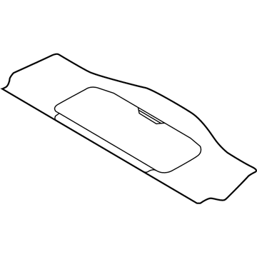 Ford CV6Z-5813046-DA Floor Mat, Rear CV6Z-5813046-DA Ford Floor Mat, Rear Illustration 1 of 1