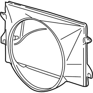 Ford F65Z8146BE Shroud Radiator Fan
