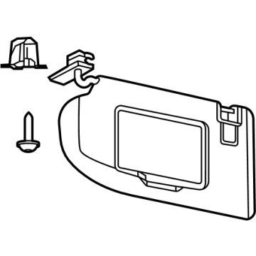Ford LJ8Z-7804105-AA Visor Assembly - Sun