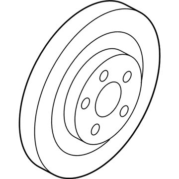 Ford Edge Brake Rotor - 7U2Z-1V125-EE