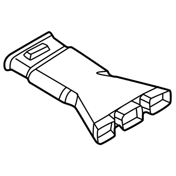 Ford M2DZ-19C802-A Duct Assembly - Heater Outlet Rear