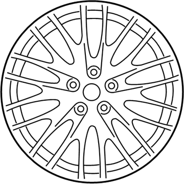 CV6Z-1007-A Ford Wheel, Alloy Illustration 1 of 1