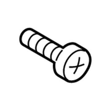 -W503524-S437 Ford Wheel Opening Molding Screw Illustration 1 of 1