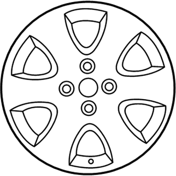 Ford YS4Z-1007-FA Wheel, Alloy, Sparkle Silver YS4Z-1007-FA Ford Wheel, Alloy, Sparkle Silver Illustration 1 of 1