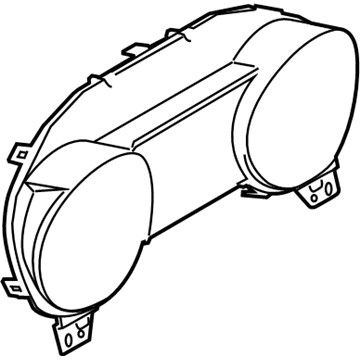 Ford JR3Z-10890-JA Mask - Fuel And Temperature Gauge