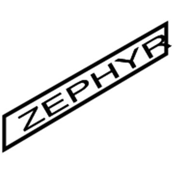 Lincoln 6H6Z-5442528-B Name Plate
