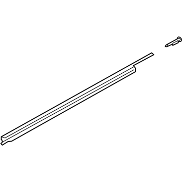 Ford BB5Z-7825597-B Weatherstrip - Door Glass Channel
