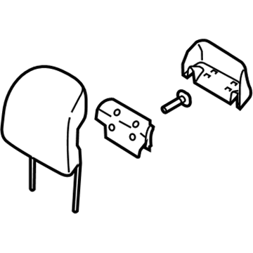 Ford DP5Z-54611A08-BC Headrest DP5Z-54611A08-BC Ford Headrest Illustration 1 of 1