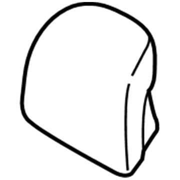 Ford DP5Z-54610A62-AC Headrest Cover, Charcoal DP5Z-54610A62-AC Ford Headrest Cover, Charcoal Illustration 1 of 1