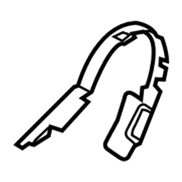 DS7Z-5462186-AJ Ford Pivot Cover, Red, Front Inner Passenger Side Illustration 1 of 1