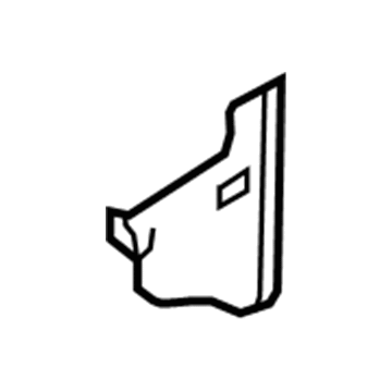 9L3Z-15023A98-DA Ford Top Panel, Camel, Upper Passenger Side Illustration 1 of 1