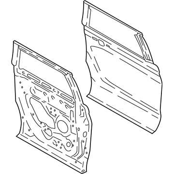 Ford JL1Z-4024630-A Door Assembly - Rear Less Hinges