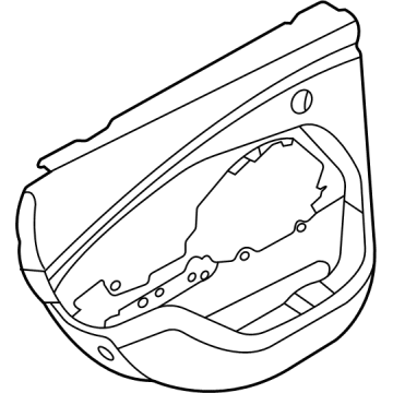Ford LJ8Z-5827411-AA Panel - Door Trim - Upper