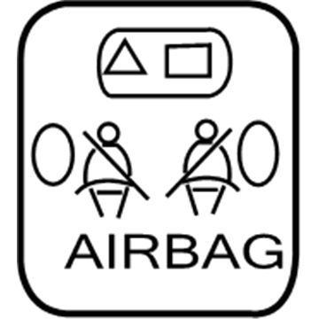 Mercury XF3Z-14B217-AA Decal - Warning - Airbag