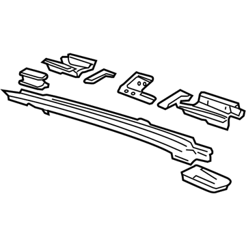 Mercury 1L2Z-7810608-AA Member - Rear Floor Cross