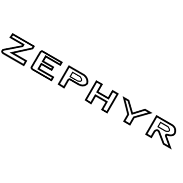 Lincoln 6H6Z-5442528-B Name Plate