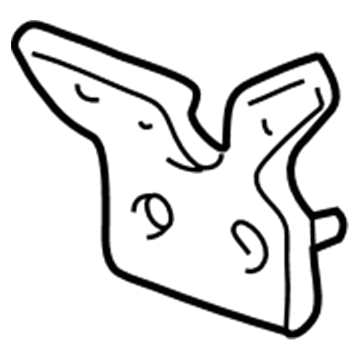 XR3Z-17C973-AA Ford Bumper Cover Guide Bracket, Front Driver Side Illustration 1 of 1