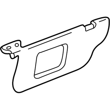 Mercury 1F1Z-5404104-FAB Visor Assembly - Sun
