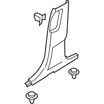 Ford FA1Z-5824346-AM Lower Center Pillar Trim, Passenger Side FA1Z-5824346-AM Ford Lower Center Pillar Trim, Passenger Side Illustration 1 of 1