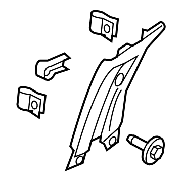 Lincoln FA1Z-5824356-AE Trim - B Pillar